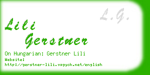 lili gerstner business card